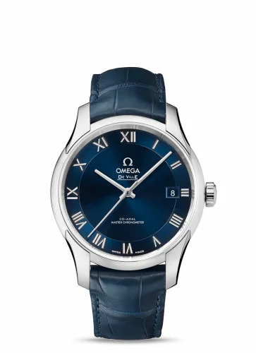Omega De Ville Hour Vision Master Chronometer Stainless Steel / Blue 433.13.41.21.03.001 (43313412103001)